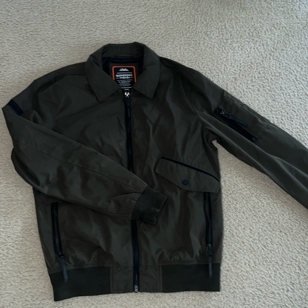 Fully lined army green SuperDry Field jacket *NEVERWORN*